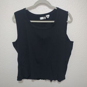 Laura Ashley Women’s Tank Top Size 2X Black